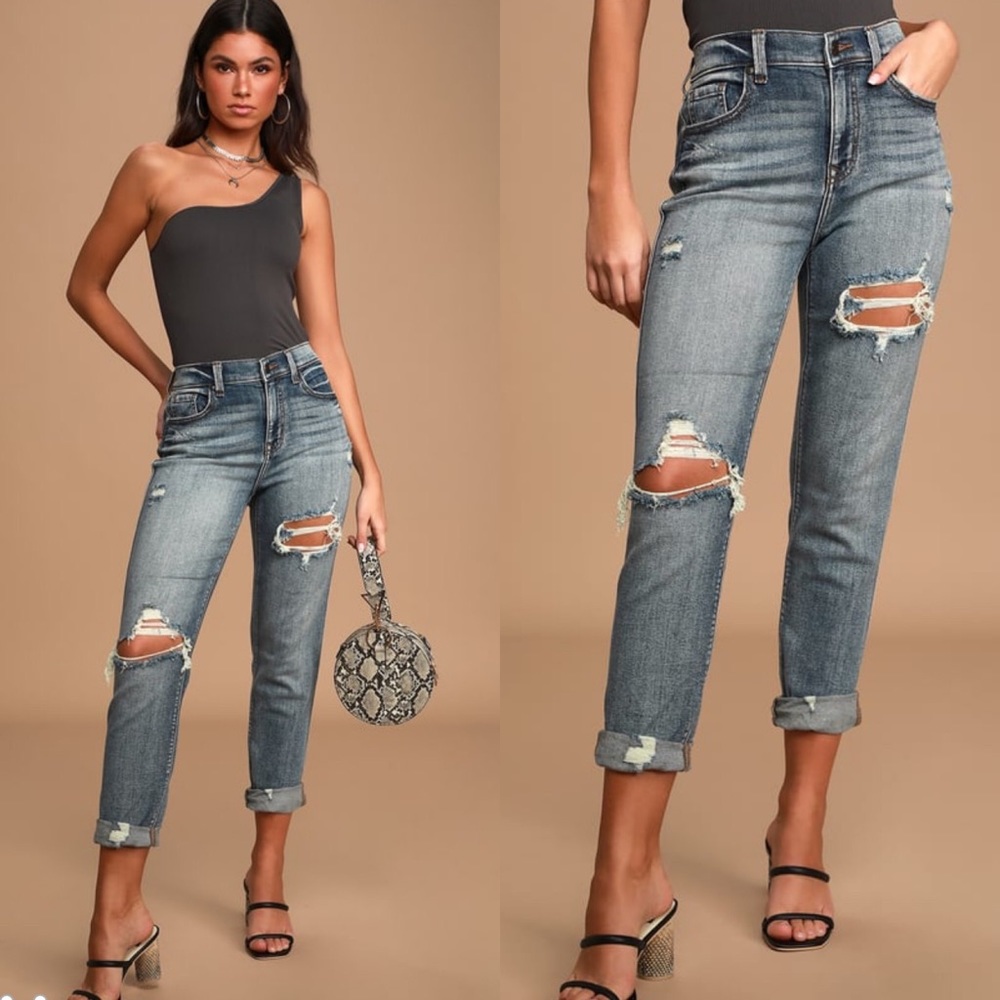 ✖️LAST 2 NWT ROCKY HIGH RISE BOYFRIEND JEAN - Picture 7 of 8